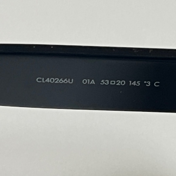 Celine CL40266U HD Three Dot Square Women's Sunglasses Black Frame MSRP $480 - Picture 8 of 9